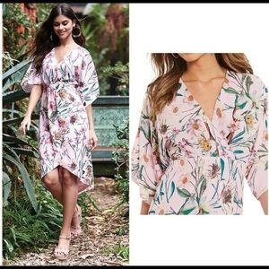 Gianni Bini Kimono Floral Dress size 6